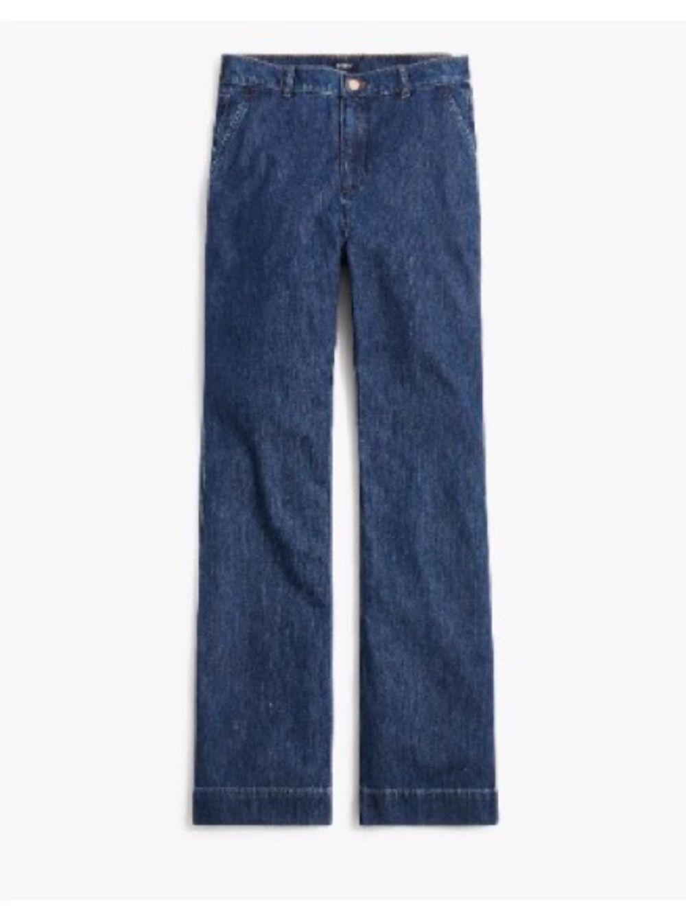 J. Crew Dark Indigo Drapey Trouser Jean, Size 25, NWT
